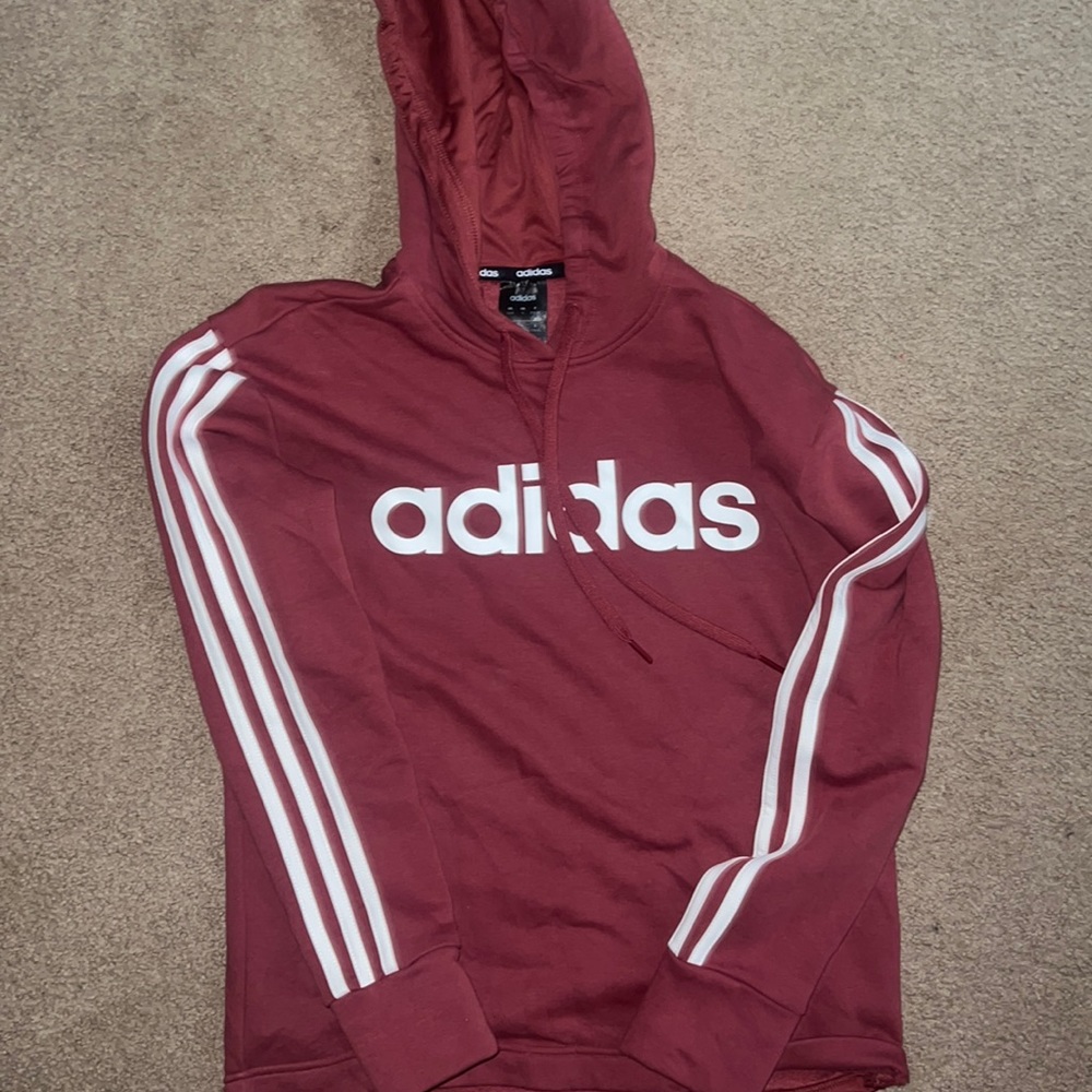 Adidas burgundy sweatshirt